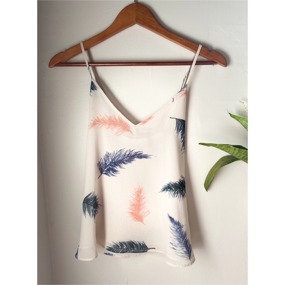 Flowy Feather Print Camisole || Rory Beca